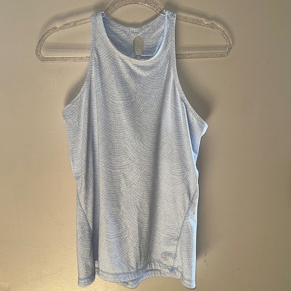 Calia Blue‎ White Printed Tank Top | Small - Picture 1 of 6